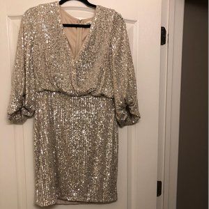 Eliza J Sequined Cocktail Dress, Size 8